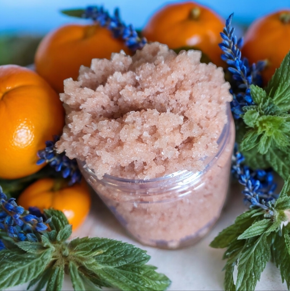 Peppermint Lavender Orange Pink Himalayan Luxurious Hand Crafted Salt Sc… - Picture 2 of 3